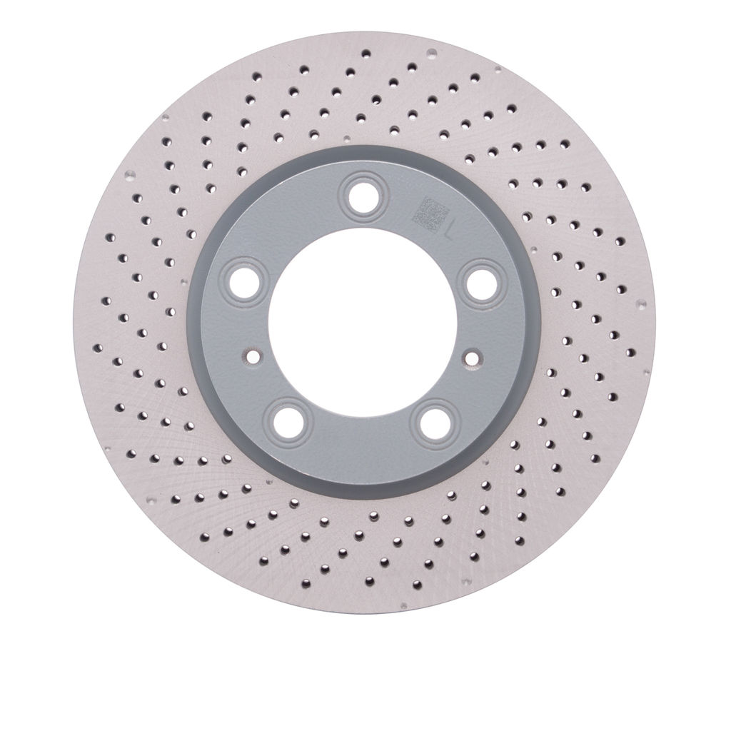 Dynamic Friction 920-02069D - Hi-Carbon Alloy Geomet Coated Drilled Brake Rotor