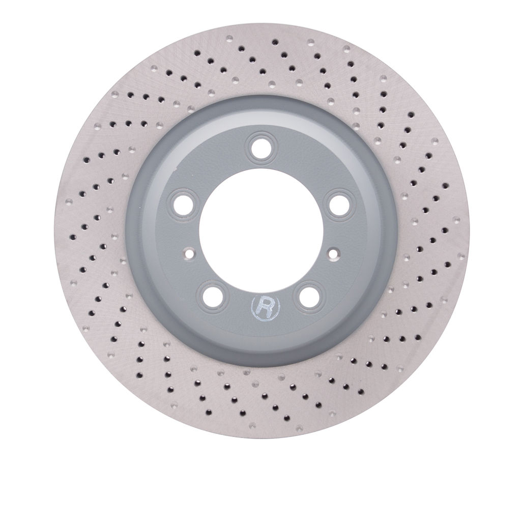 Dynamic Friction 920-02070D - Hi-Carbon Alloy Geomet Coated Drilled Brake Rotor