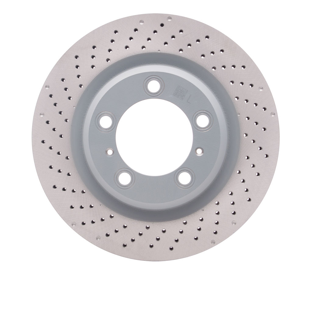 Dynamic Friction 920-02073D - Hi-Carbon Alloy Geomet Coated Drilled Brake Rotor
