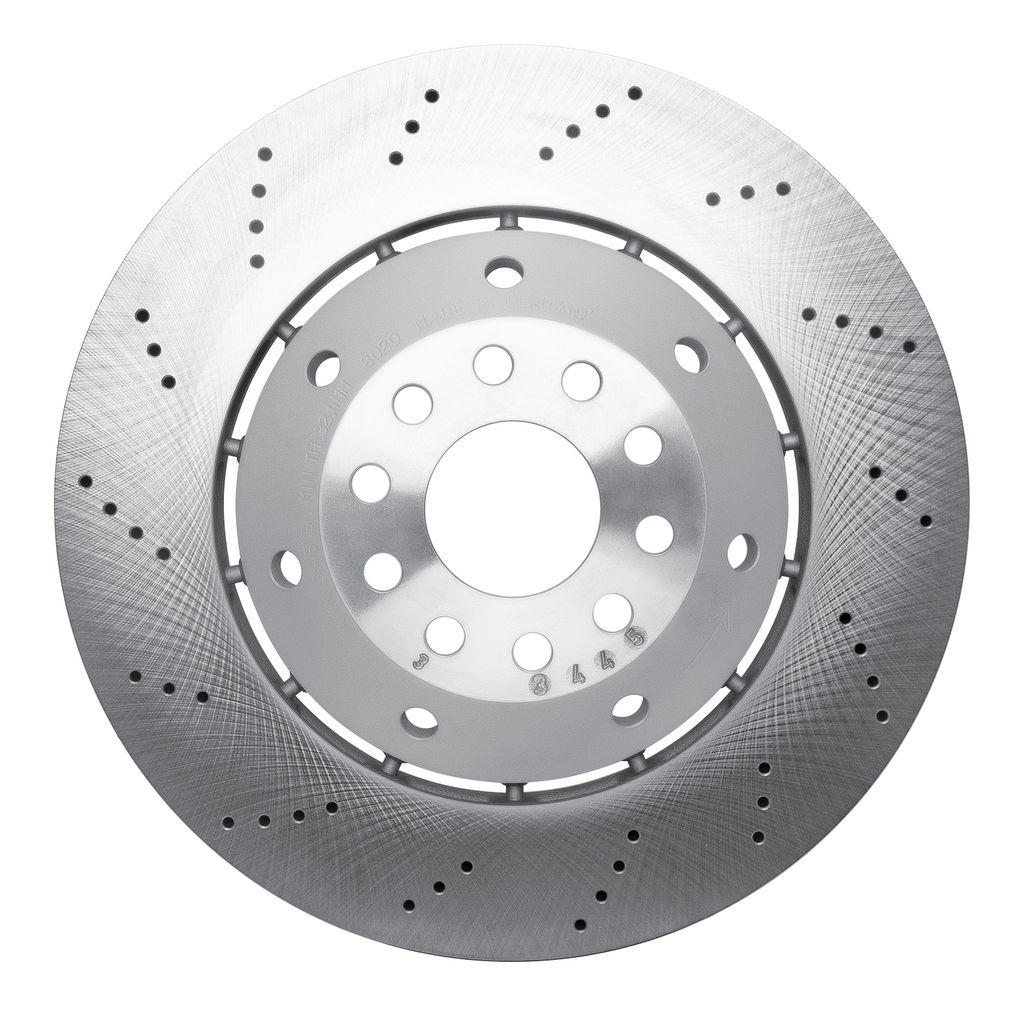 Hi-Carbon Alloy Geomet Coated Drilled Brake Rotor