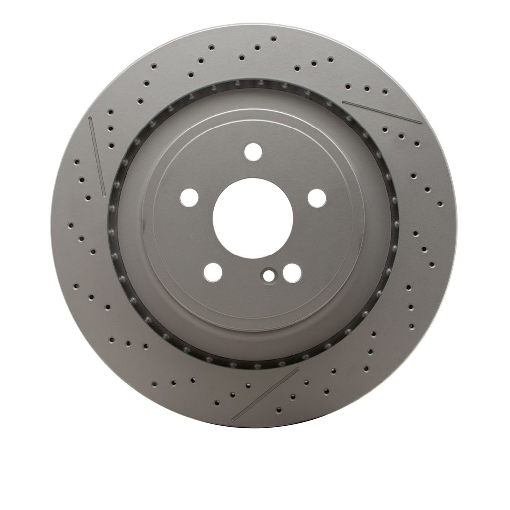 Hi-Carbon Alloy Geomet Coated Drilled and Slotted Brake Rotor
