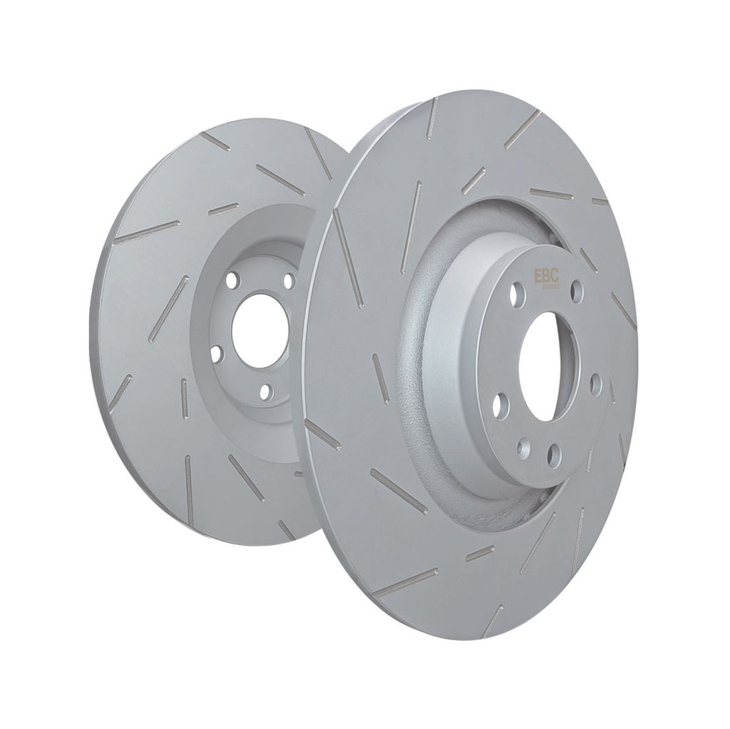 EBC Brakes USR1004 - Ultimax Slotted Solid Rear Disc Brake Rotors, 2-Wheel Set