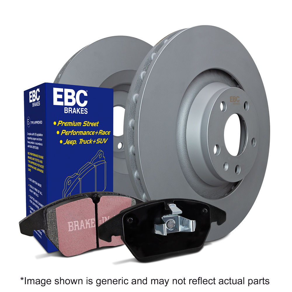 EBC Brakes S1KF1329 - Ultimax Disc Brake Pad Set and Smooth Disc Brake Rotors Kit, 2-Wheel Set