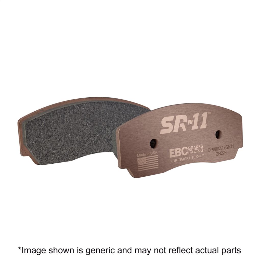 EBC Brakes DP81160.12SR11 - Sintered Track use only SR11 Brake Pads - Lower friction grade