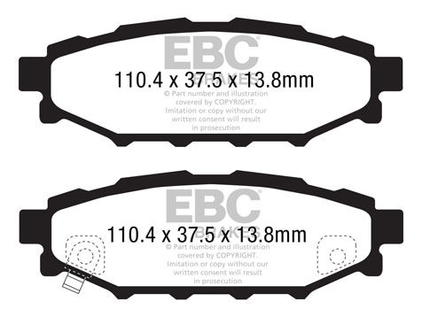 EBC Brakes DP81584RPX - EBC RPX Race Pads