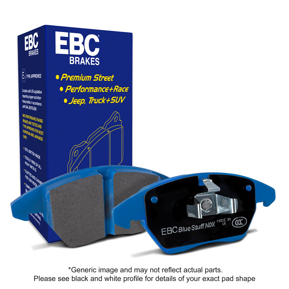 EBC Brakes DP52021/2NDX - Bluestuff NDX Full Race Disc Brake Pad Set, 2-Wheel Set