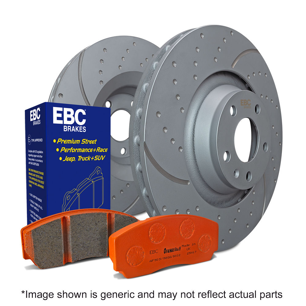 EBC Brakes S8KF1299 - Front Brake Kit - Orangestuff Pad and GD Rotor Kit