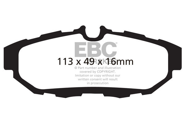 EBC Brakes DP81870RPX - EBC RPX Race Pads