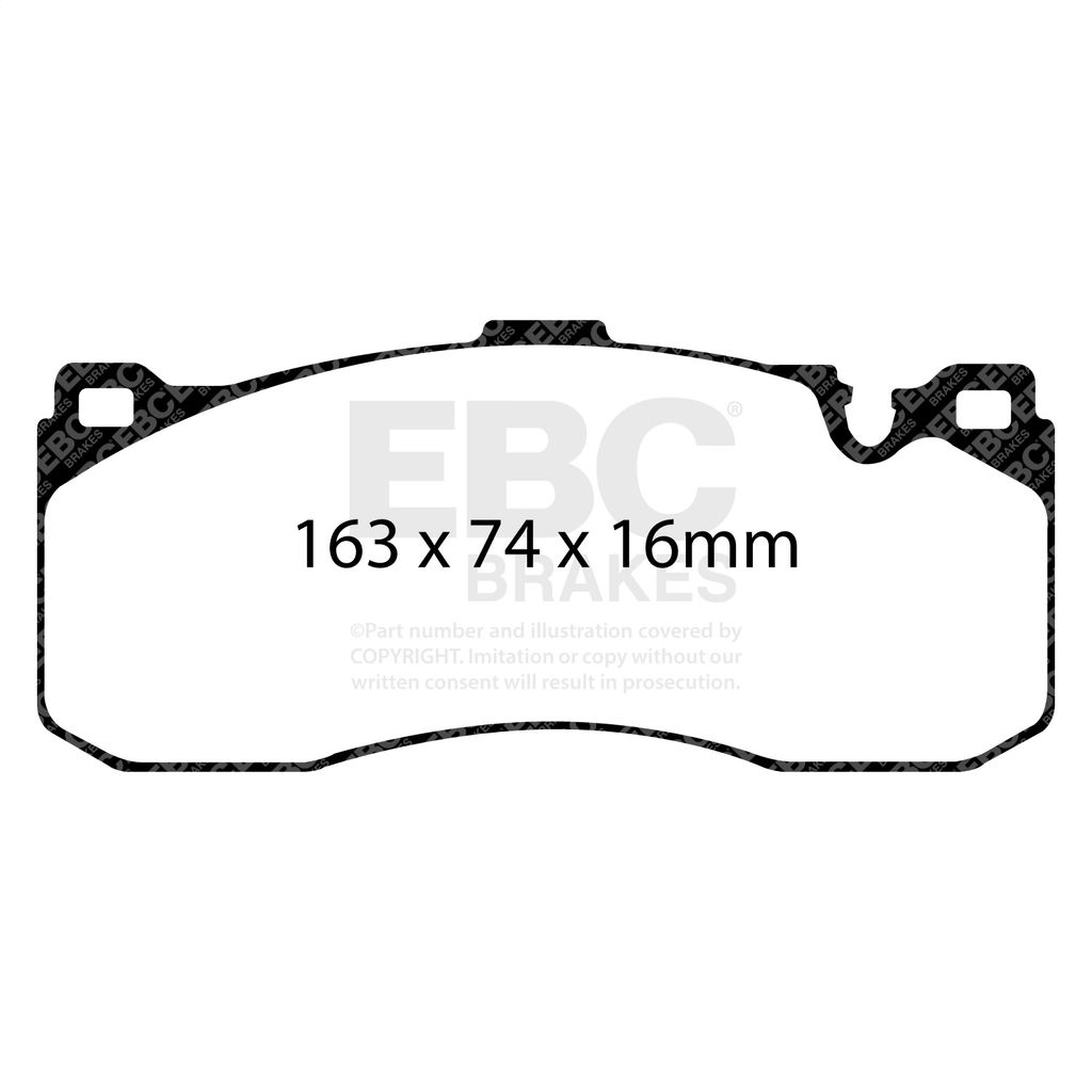 EBC Brakes DP21995 - Greenstuff 2000 Series Sport Disc Brake Pad Set, 2-Wheel Set