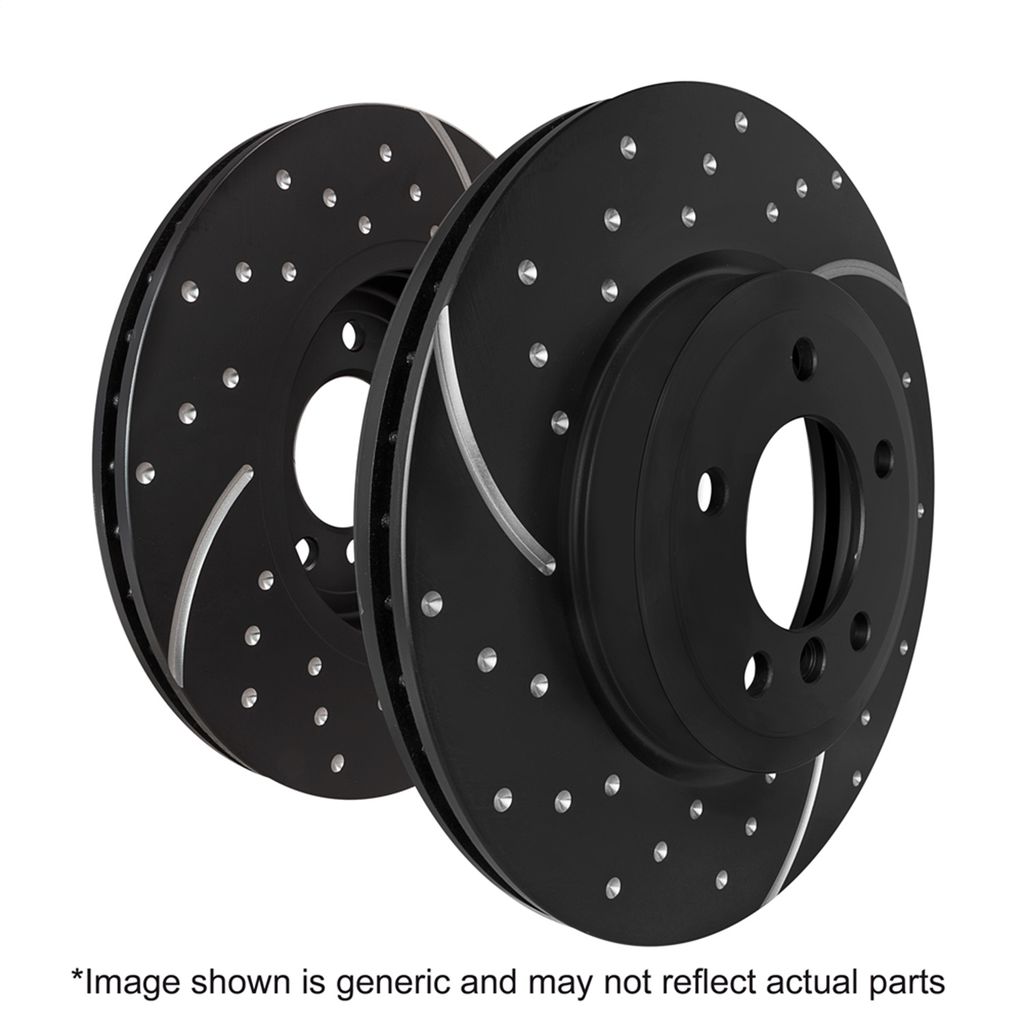 EBC Brakes GD7236 - Slotted and Dimpled Vented Front Disc Brake Rotors, 2-Wheel Set
