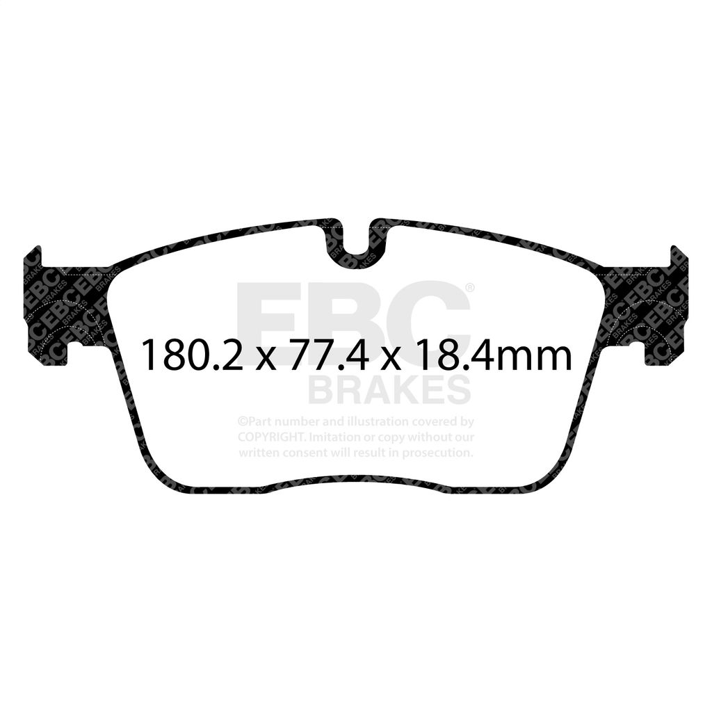 EBC Brakes DP62253 - Greenstuff 6000 Street Sport Disc Brake Pad Set