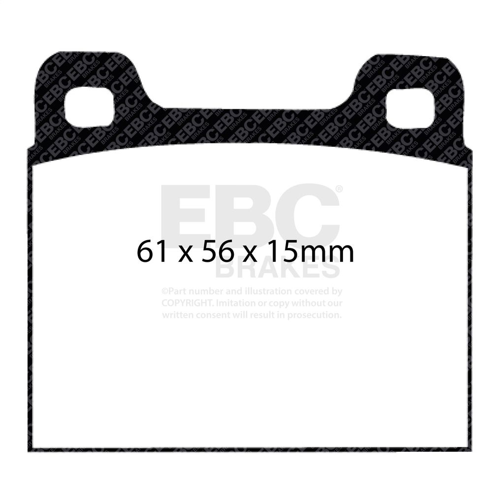 EBC Brakes DP8104RP1 - EBC RP1 Race Pads
