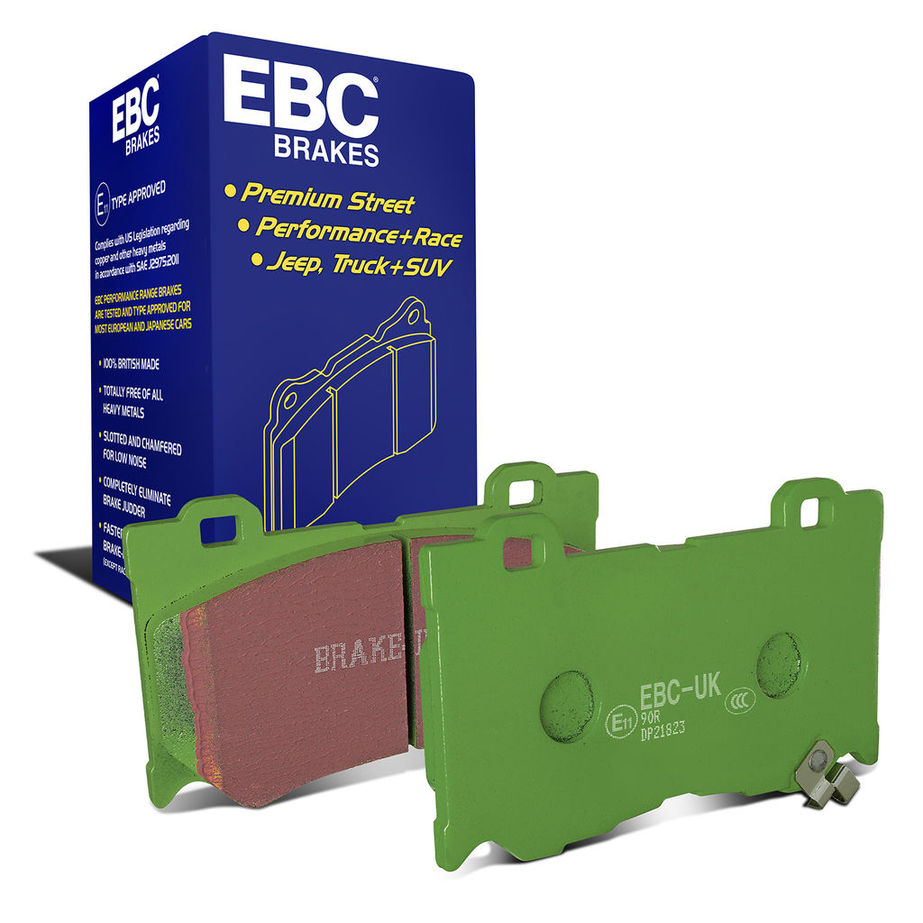 EBC Brakes DP21823 - Greenstuff 2000 Series Sport Disc Brake Pad Set, 2-Wheel Set