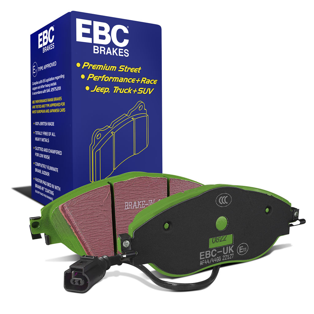 EBC Brakes DP22127 - Greenstuff 2000 Series Sport Disc Brake Pad Set, 2-Wheel Set