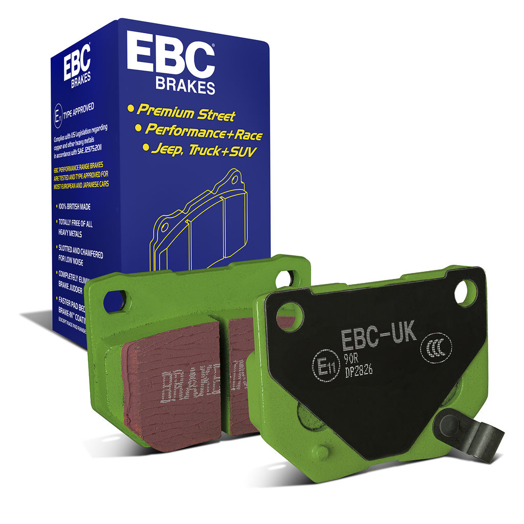 EBC Brakes DP2826 - Greenstuff 2000 Series Sport Disc Brake Pad Set, 2-Wheel Set