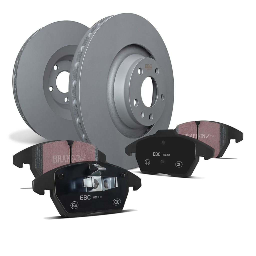 EBC Brakes S1KF1182 - Ultimax Disc Brake Pad Set and Smooth Disc Brake Rotors Kit, 2-Wheel Set
