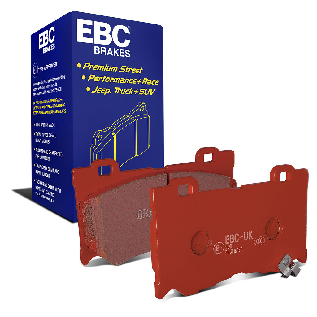 EBC Brakes DP31823C - Redstuff Ceramic Low Dust Disc Brake Pad Set, 2-Wheel Set