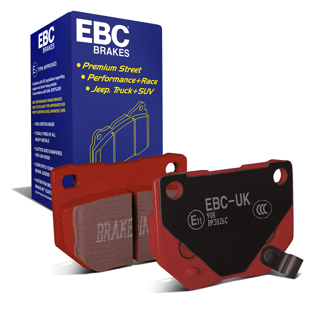 EBC Brakes DP3826C - Redstuff Ceramic Low Dust Disc Brake Pad Set, 2-Wheel Set