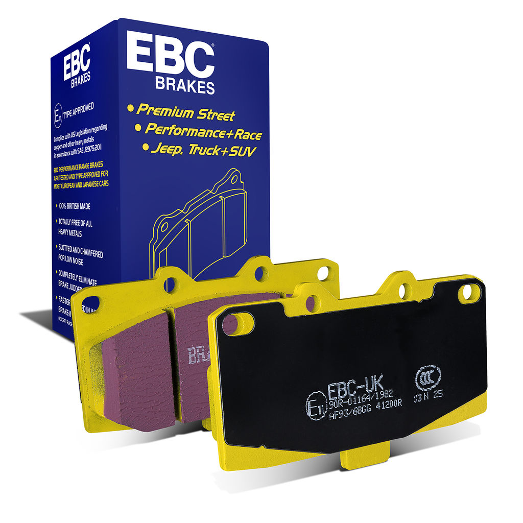 EBC Brakes DP41200R - Yellowstuff Street and Track Disc Brake Pad Set, 2-Wheel Set