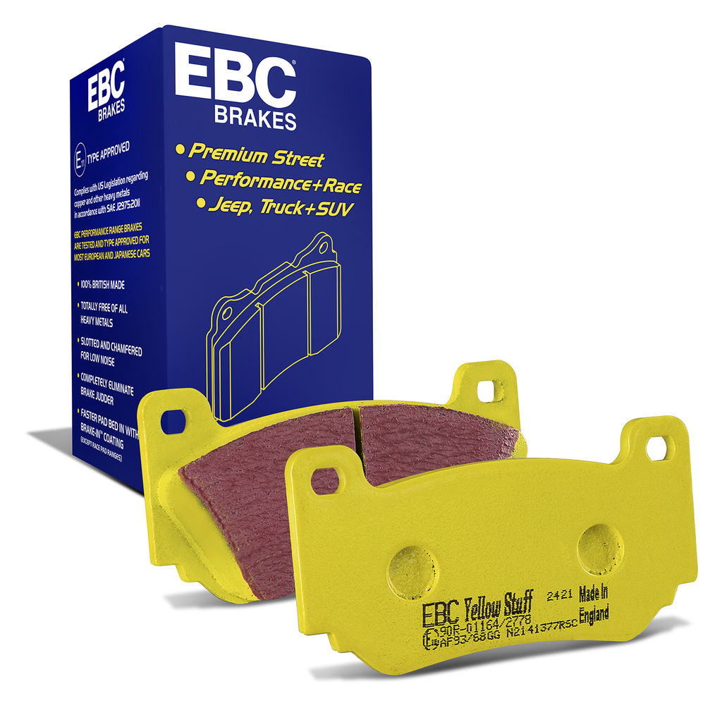 EBC Brakes DP41377R - Yellowstuff Street and Track Disc Brake Pad Set, 2-Wheel Set
