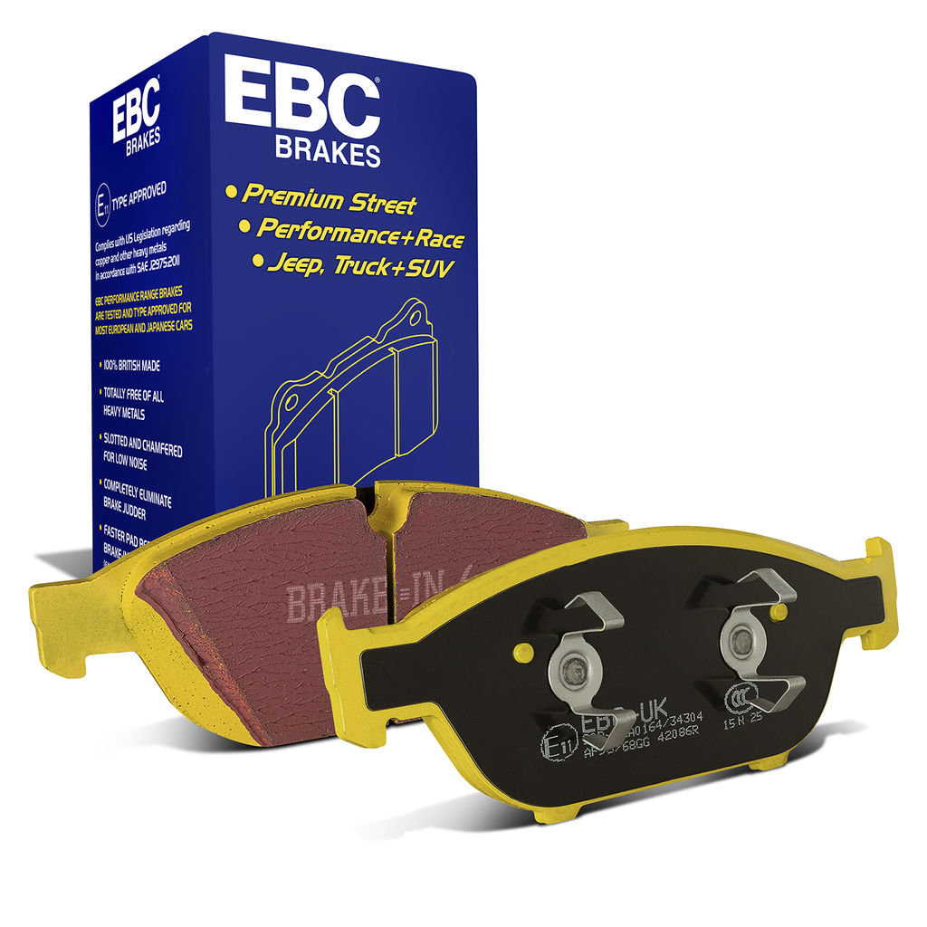 EBC Brakes DP42086R - Yellowstuff Street and Track Disc Brake Pad Set, 2-Wheel Set