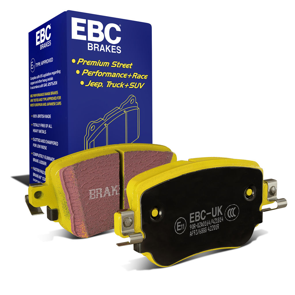 EBC Brakes DP42201R - Yellowstuff Street and Track Disc Brake Pad Set, 2-Wheel Set