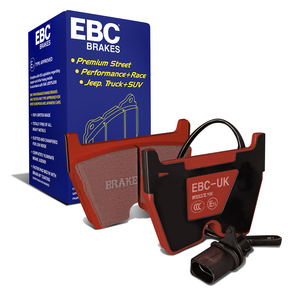 EBC Brakes DP31513/3C - Redstuff Ceramic Low Dust Disc Brake Pad Set, 2-Wheel Set