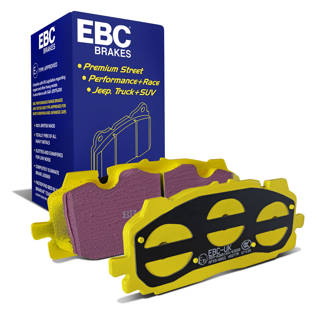 EBC Brakes DP42277R - Yellowstuff Street and Track Disc Brake Pad Set, 2-Wheel Set