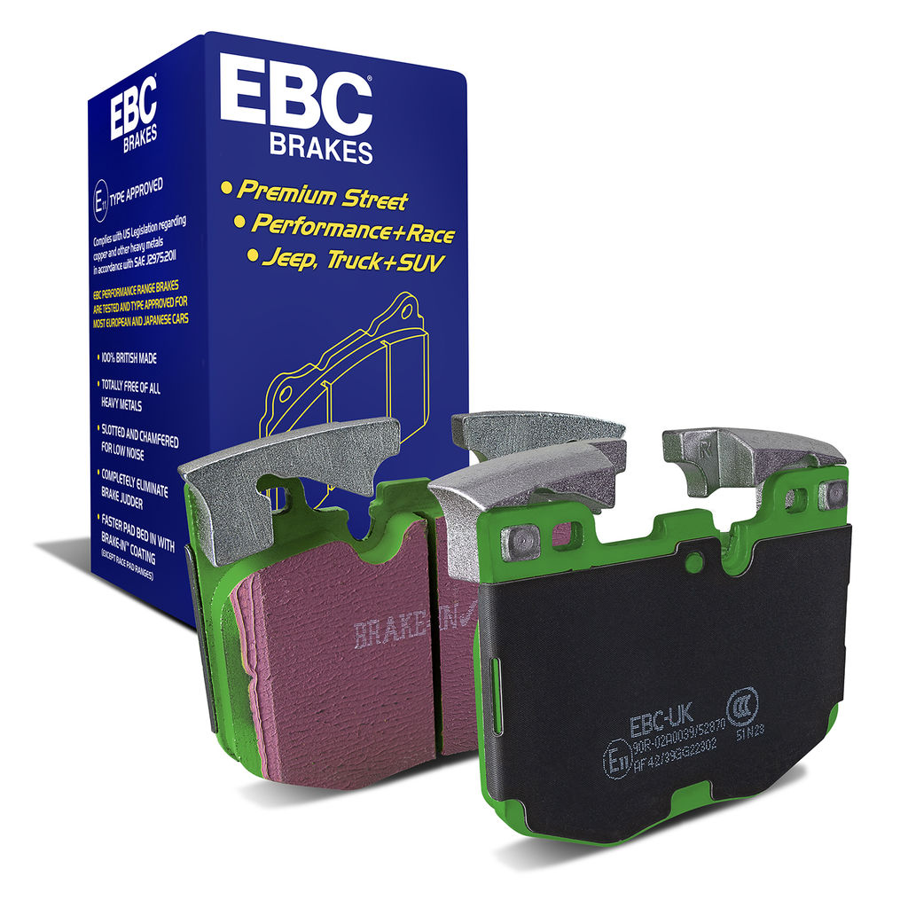 EBC Brakes DP22302 - Greenstuff 2000 Series Sport Disc Brake Pad Set, 2-Wheel Set