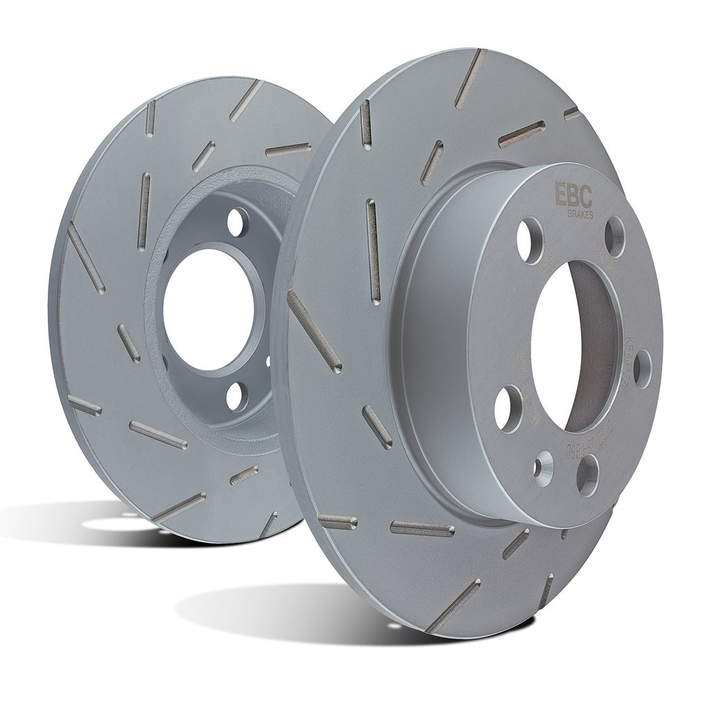 EBC Brakes USR205 - Ultimax Slotted Solid Front Disc Brake Rotors, 2-Wheel Set