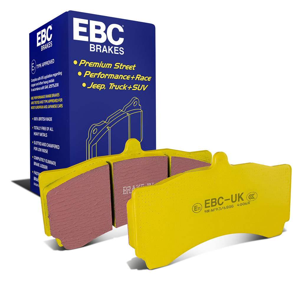 EBC Brakes DP4006R - Yellowstuff Street and Track Disc Brake Pad Set, 2-Wheel Set