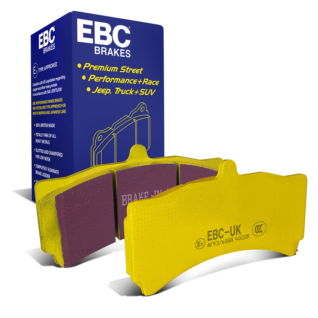 EBC Brakes DP4032R - Yellowstuff Street and Track Disc Brake Pad Set, 2-Wheel Set