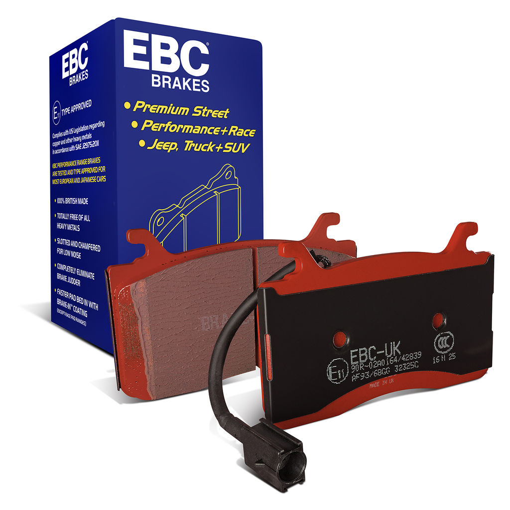 EBC Brakes DP32325C - Redstuff Ceramic Low Dust Disc Brake Pad Set, 2-Wheel Set