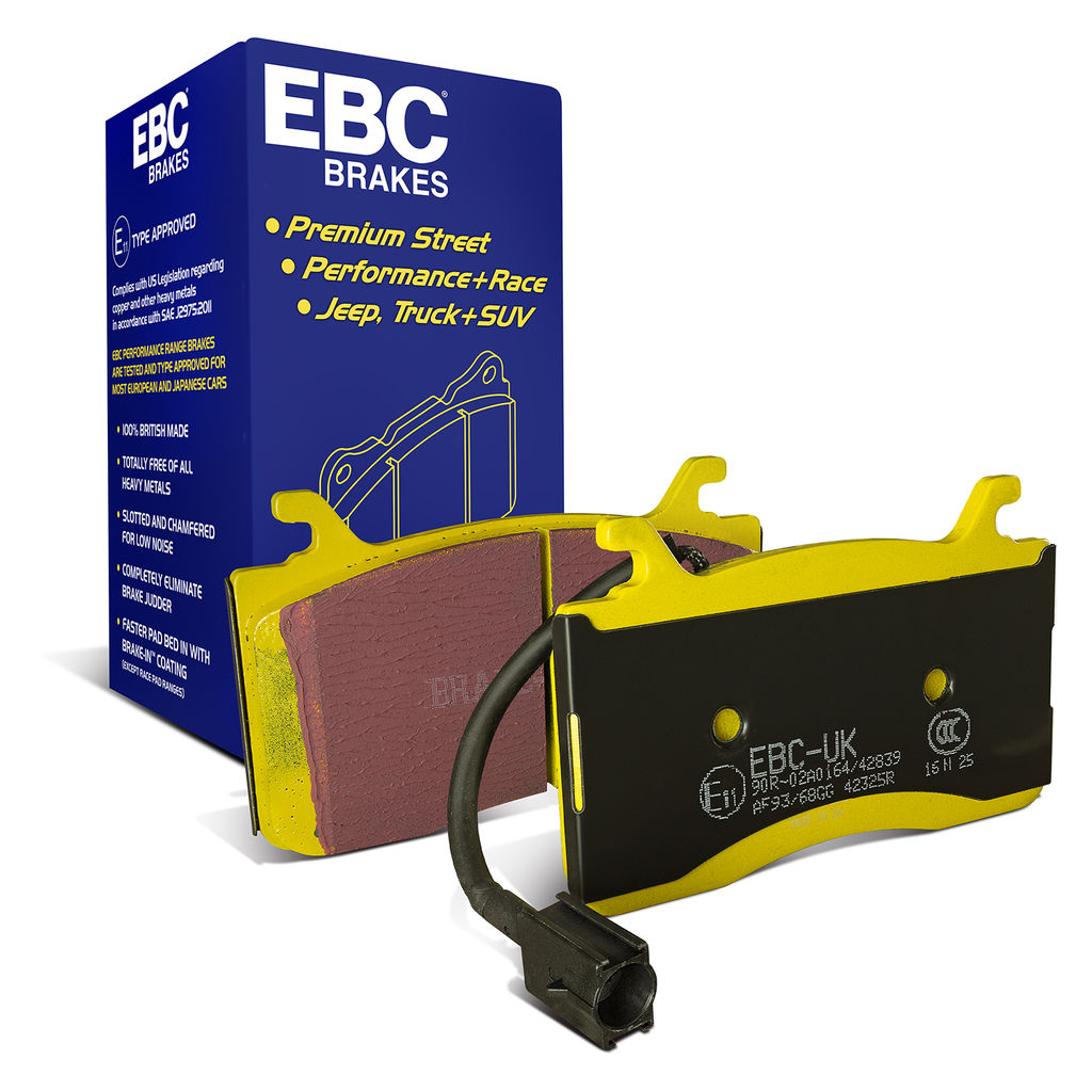 EBC Brakes DP42325R - Yellowstuff Street and Track Disc Brake Pad Set, 2-Wheel Set