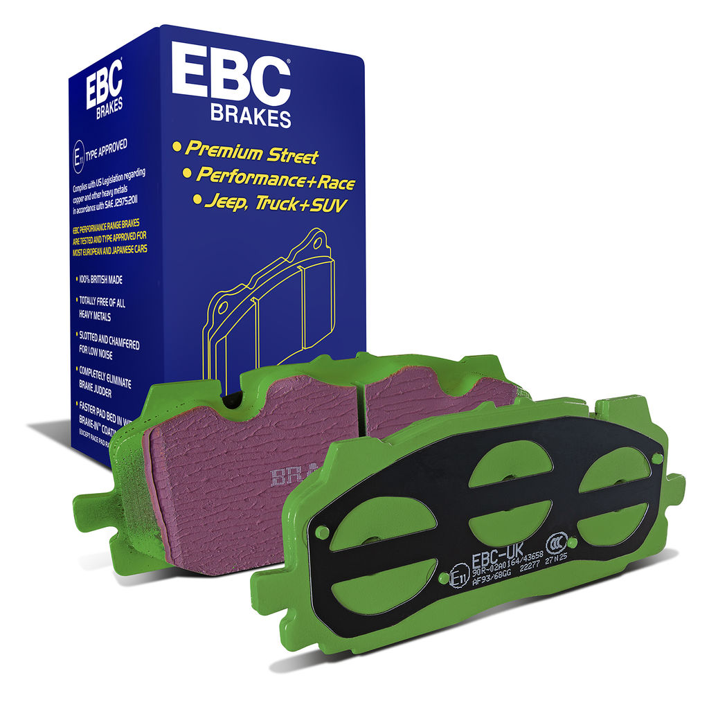 EBC Brakes DP22277 - Greenstuff 2000 Series Sport Disc Brake Pad Set, 2-Wheel Set, FMSI Pad No. D1894