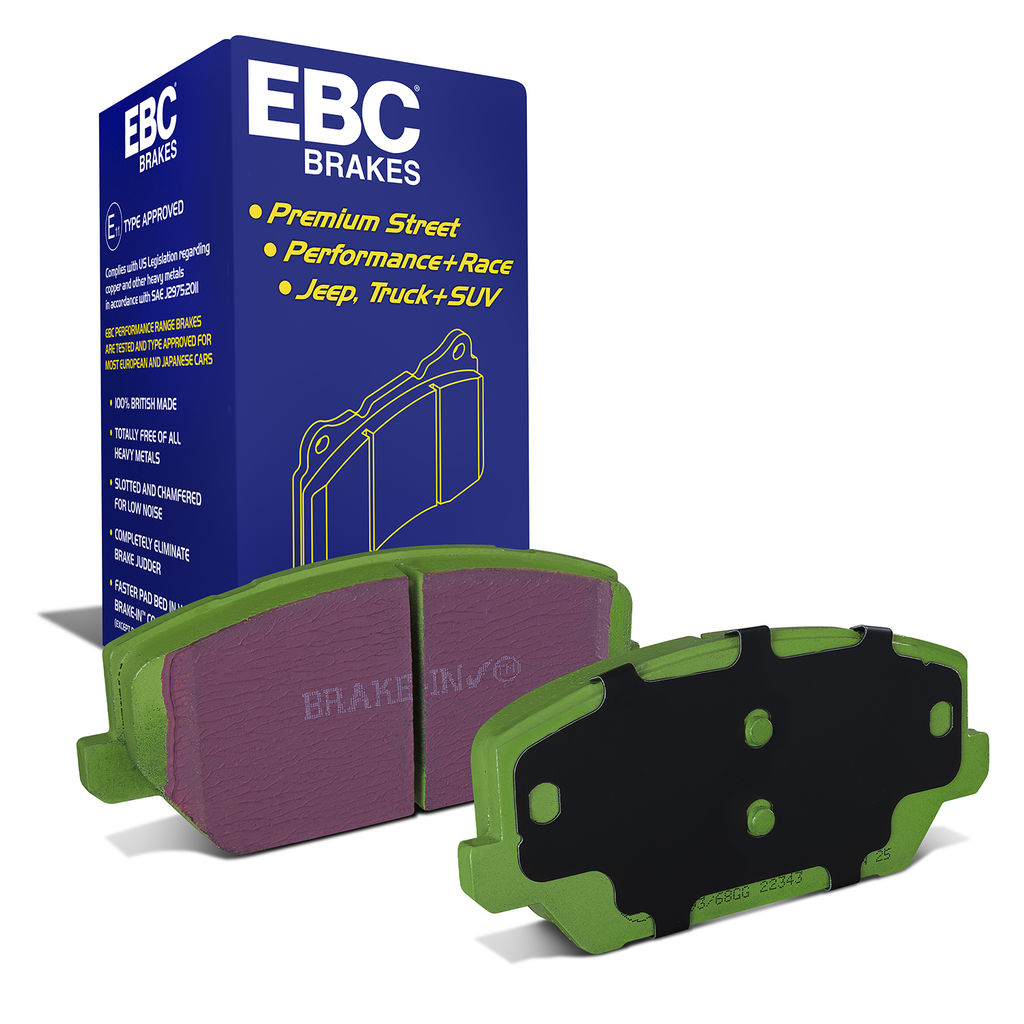 EBC Brakes DP22343 - Greenstuff 2000 Series Sport Disc Brake Pad Set, 2-Wheel Set