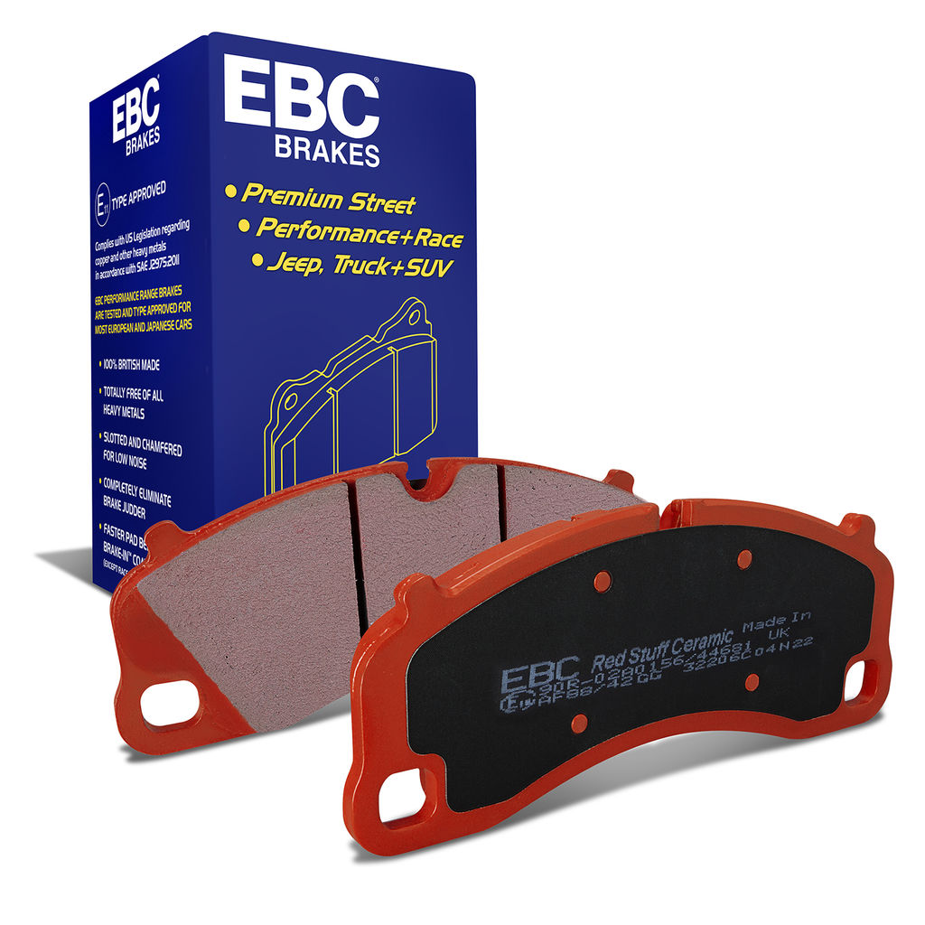 EBC Brakes DP32206C - Redstuff Ceramic Low Dust Disc Brake Pad Set, 2-Wheel Set