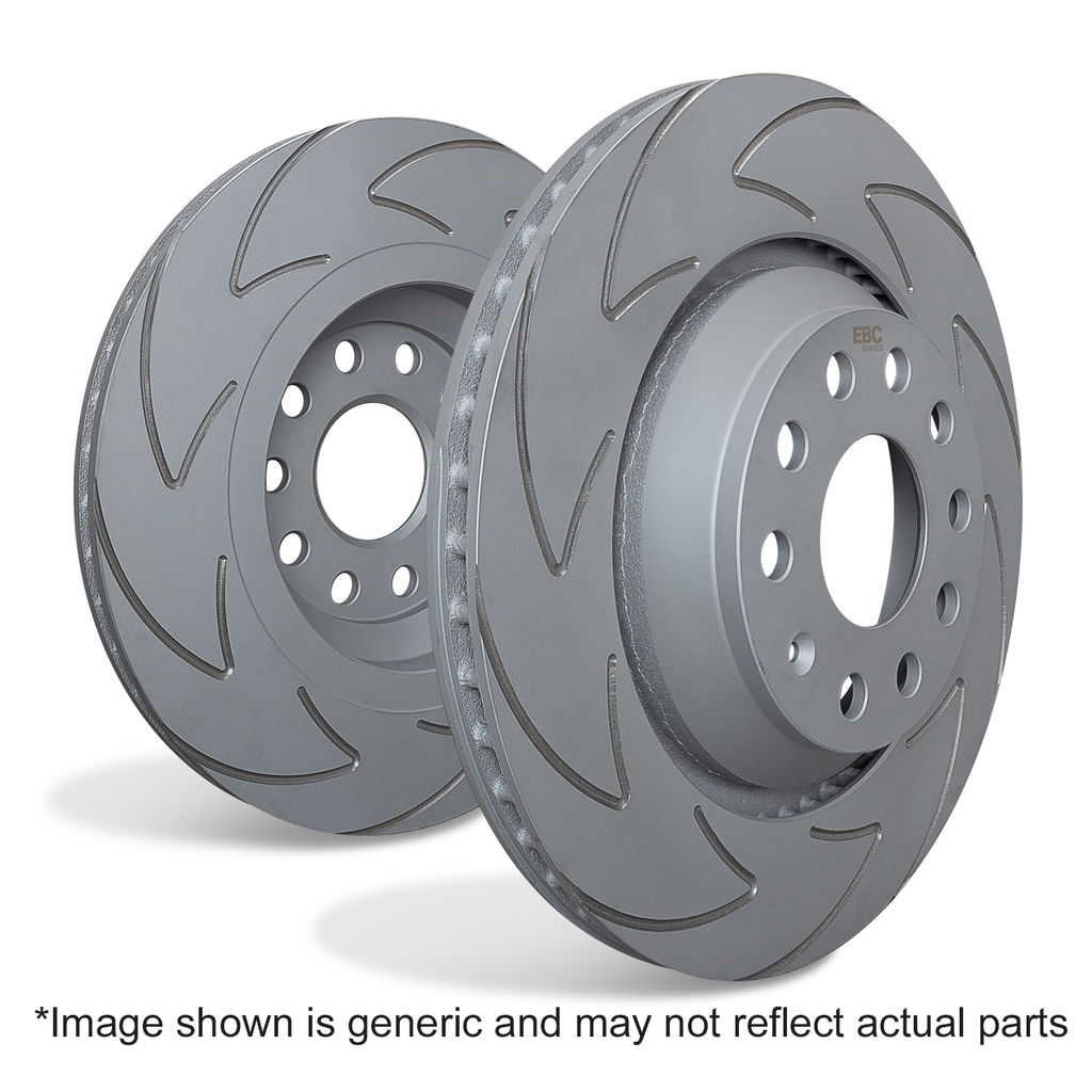EBC Brakes BSD7488 - V Slot Blade Vented Front Disc Brake Rotors, 2-Wheel Set