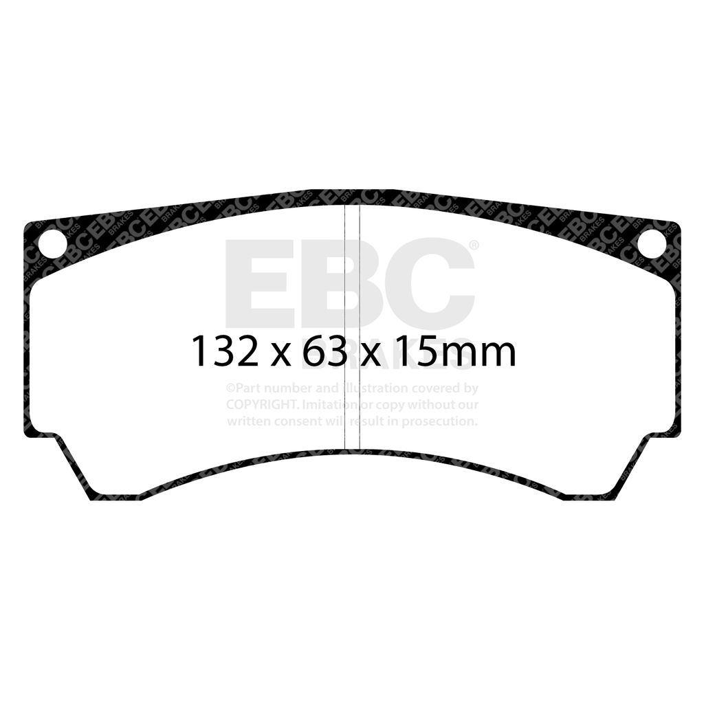 EBC Brakes DP8066RPX - RPX Race Disc Brake Pad Set, 2-Wheel Set
