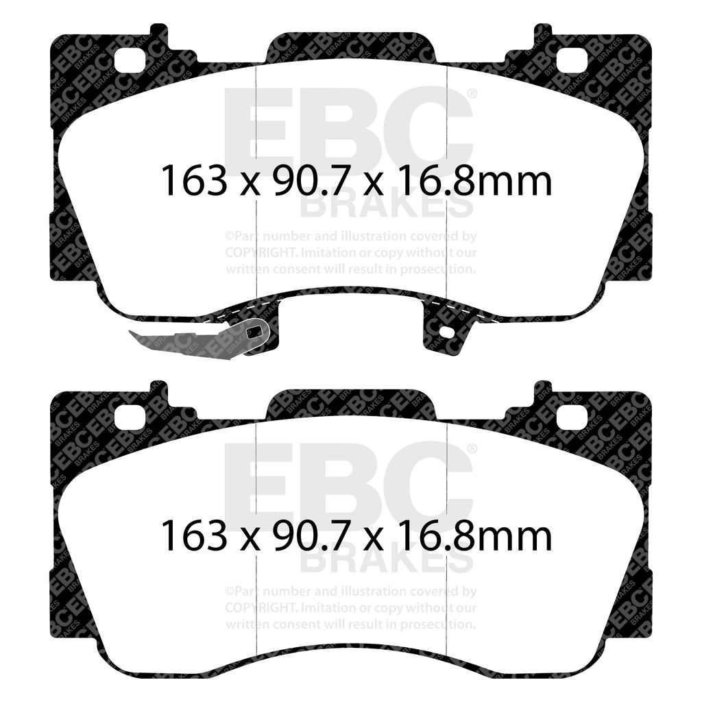 EBC Brakes DP83042RPX - RPX Race Disc Brake Pad Set, 2-Wheel Set