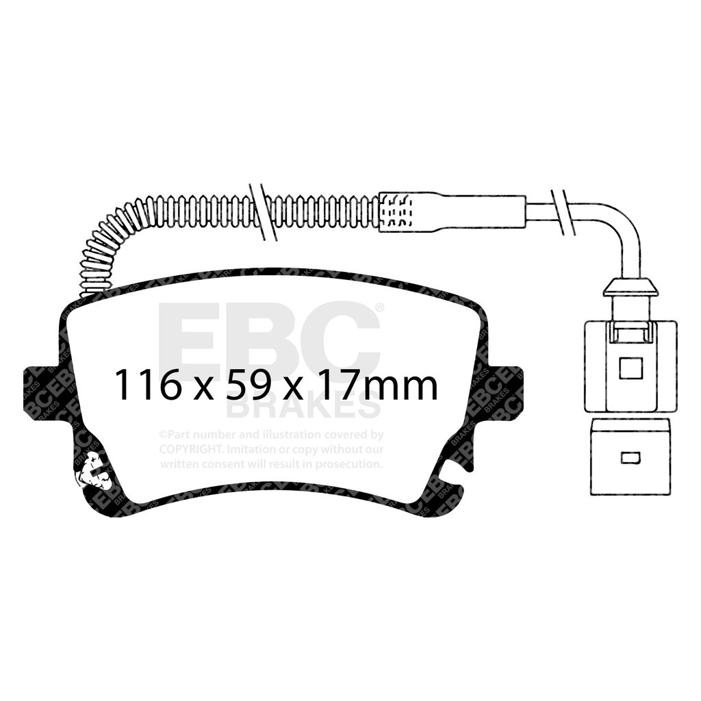 EBC Brakes DP81470RP1 - RP-1 Full Race Brake Pads