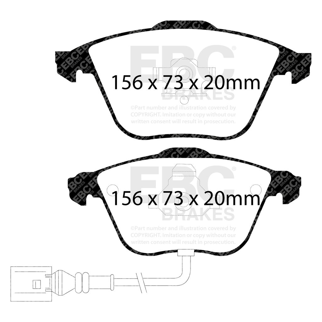 EBC Brakes DP81594RP1 - RP-1 Full Race Brake Pads