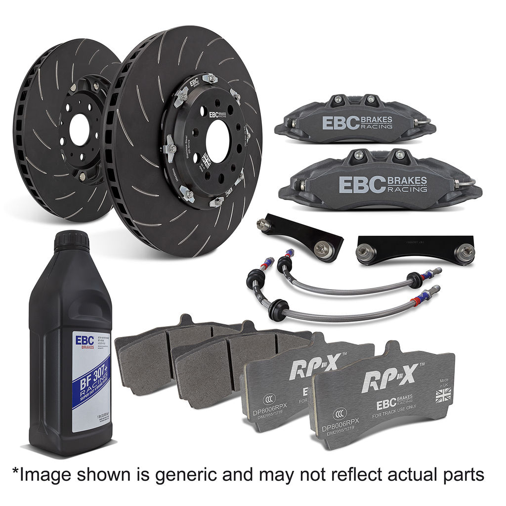 EBC Brakes BBK007R-1FR - Apollo Balanced Front Big Brake Kit, Anodized