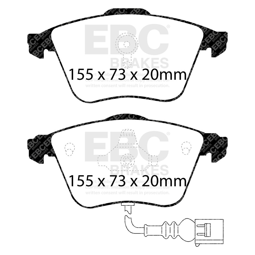EBC Brakes DP81946RP1 - RP-1 Full Race Brake Pads