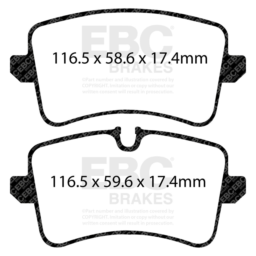 EBC Brakes DP82082RPX - RP-X Full Race Brake Pads
