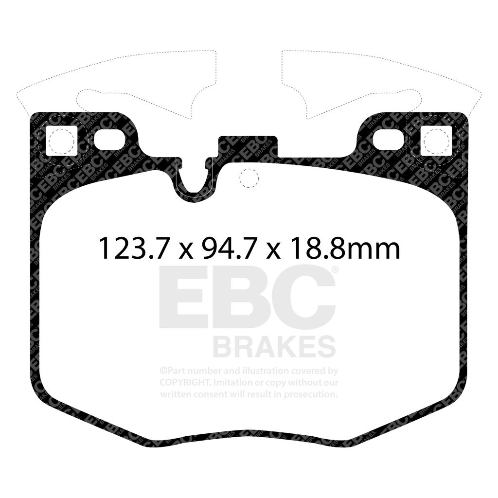 EBC Brakes DP82302RP1 - RP-1 Full Race Brake Pads