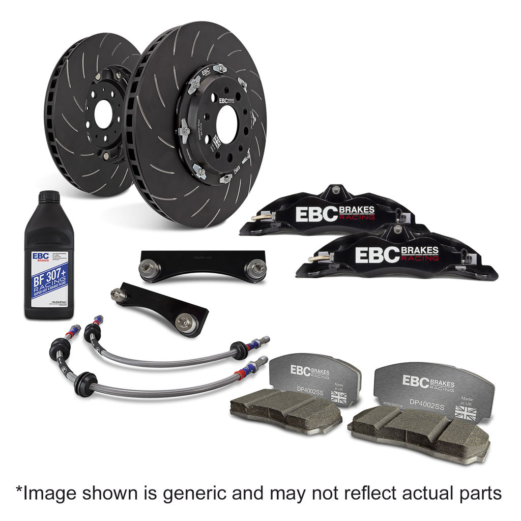 EBC Brakes BBK022BLK-2 - Apollo Balanced Front Big Brake Kit, Black