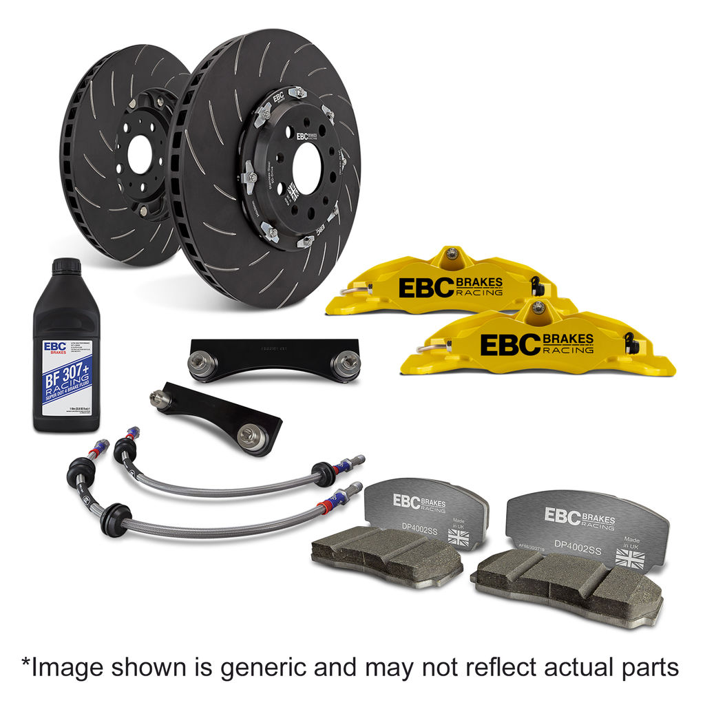 EBC Brakes BBK027YEL-1 - Apollo Balanced Front Big Brake Kit, Yellow