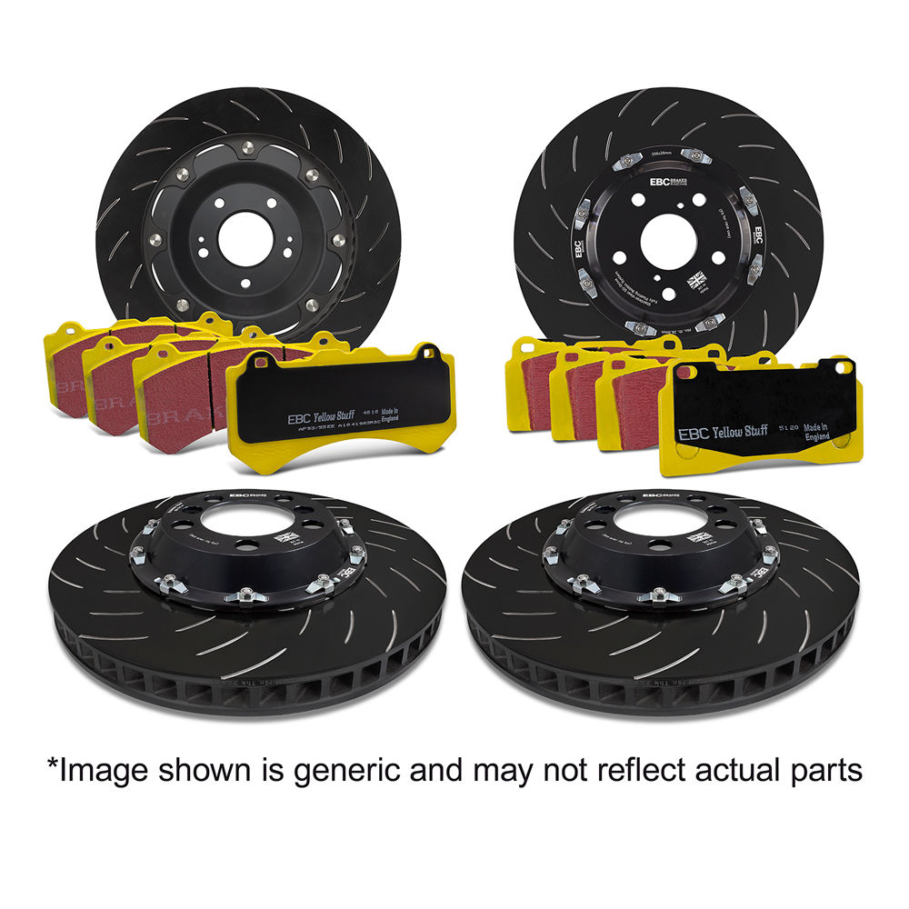 EBC Brakes S26KR1004 - Brake Kit - Yellowstuff Pad and 2-Piece Floating Rotor