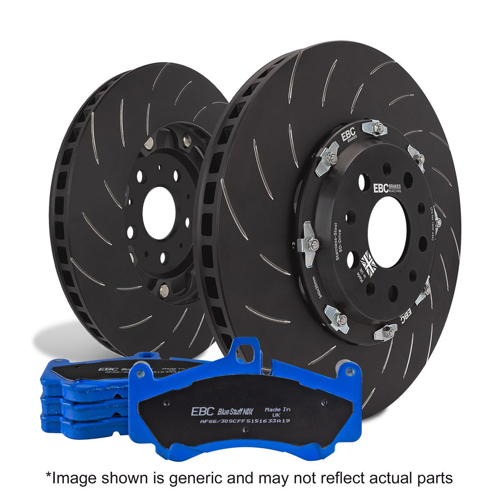 EBC Brakes S27KF1024 - Brake Kit - Bluestuff Pad and 2-Piece Floating Rotor